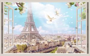 Вид из окна на Париж 2427-М